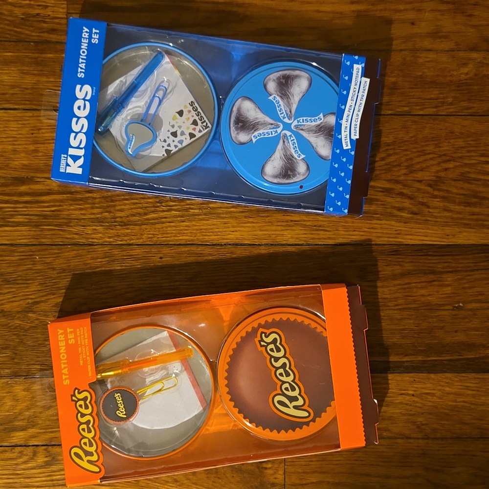 Hershey Kisses and Reese Cup Stationery Sets